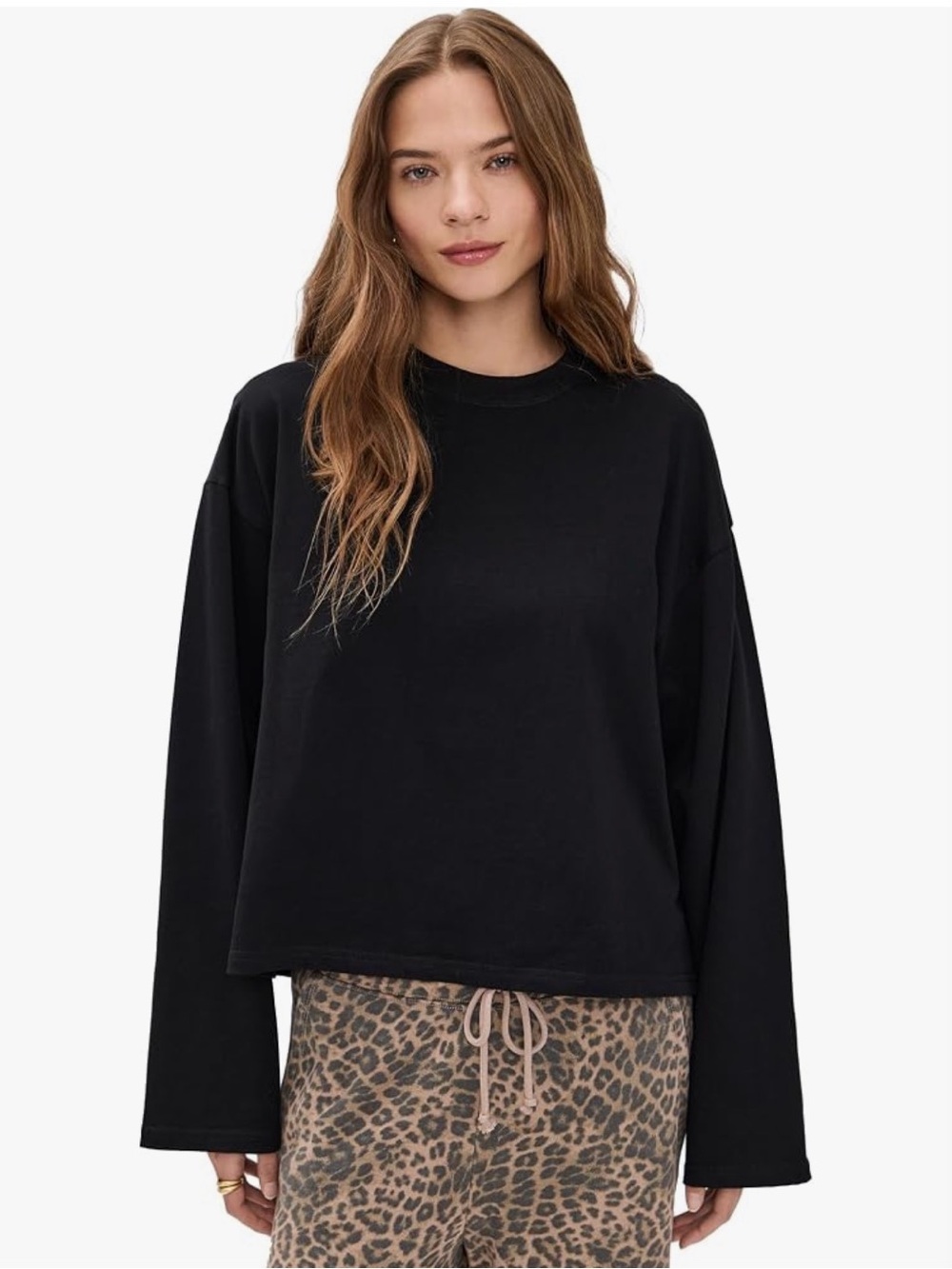 Lioness Women's Bloom Long Sleeve Tee in Black